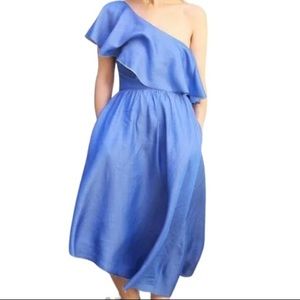 ZARA Asymmetric Denim Dress